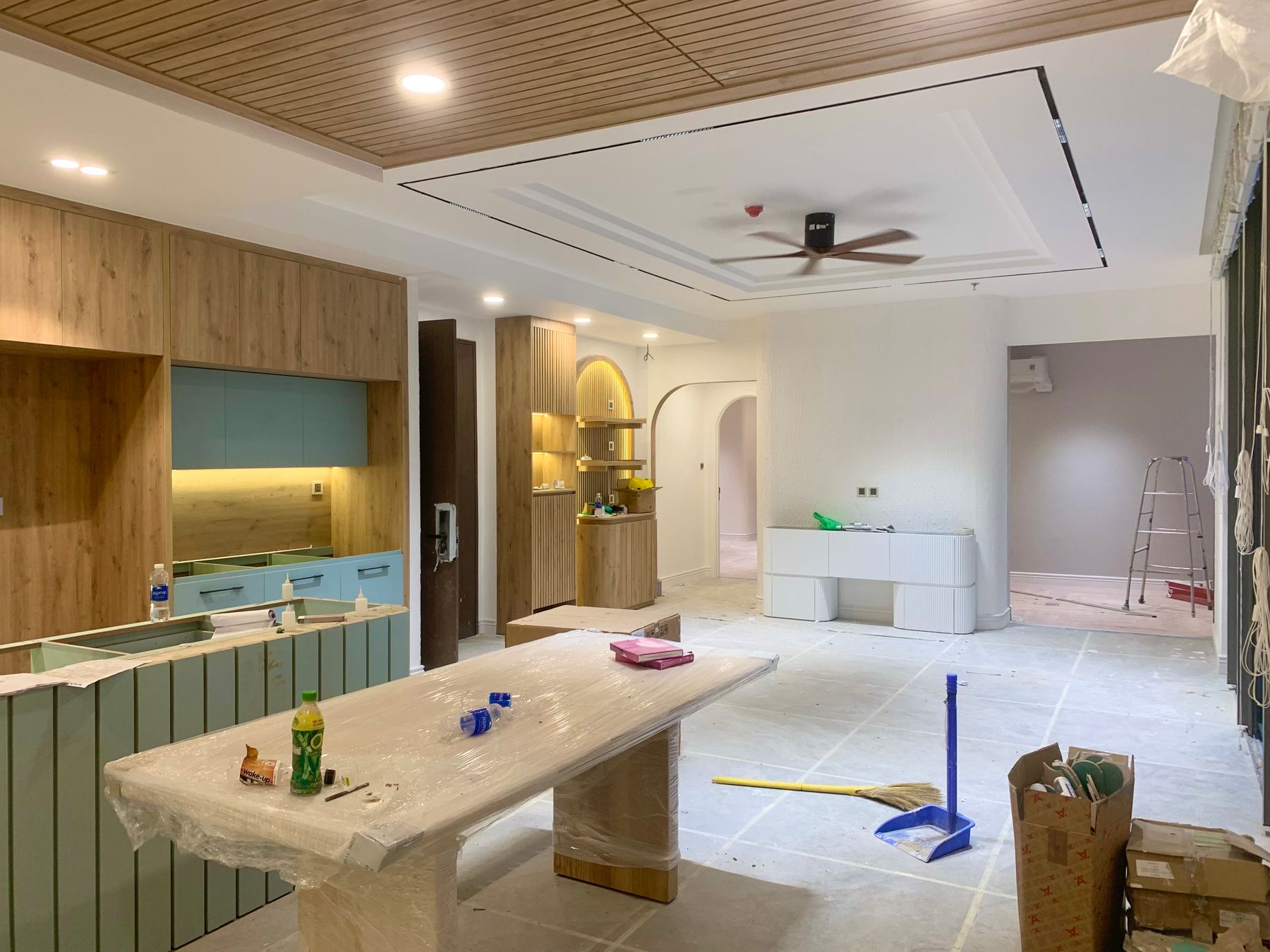 Renovated kitchen and dining interior